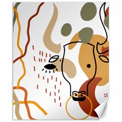 Abstract Bull Art Design Canvas 16  X 20  by Ndabl3x