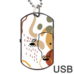 Abstract Bull Art Design Dog Tag Usb Flash (two Sides) by Ndabl3x