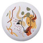 Abstract Bull Art Design Dento Box with Mirror Front