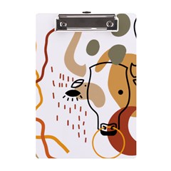 Abstract Bull Art Design A5 Acrylic Clipboard by Ndabl3x