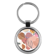 Abstract Circles Art Design Key Chain (round) by Ndabl3x