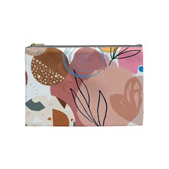 Abstract Circles Art Design Cosmetic Bag (medium)