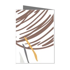 Abstract Hand Vine Lines Drawing Mini Greeting Cards (Pkg of 8)