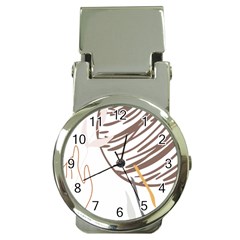 Abstract Hand Vine Lines Drawing Money Clip Watches