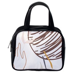 Abstract Hand Vine Lines Drawing Classic Handbag (One Side)