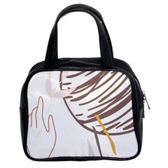 Abstract Hand Vine Lines Drawing Classic Handbag (Two Sides)