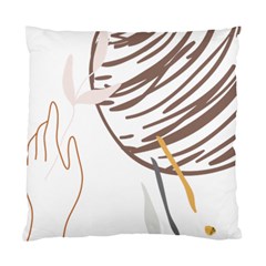 Abstract Hand Vine Lines Drawing Standard Cushion Case (One Side)