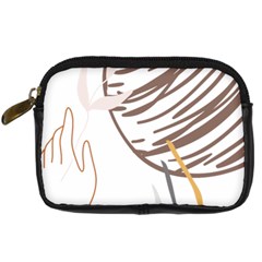 Abstract Hand Vine Lines Drawing Digital Camera Leather Case