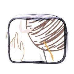 Abstract Hand Vine Lines Drawing Mini Toiletries Bag (one Side) by Ndabl3x