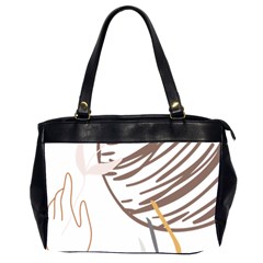 Abstract Hand Vine Lines Drawing Oversize Office Handbag (2 Sides)