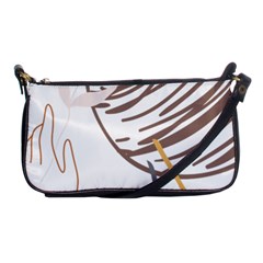 Abstract Hand Vine Lines Drawing Shoulder Clutch Bag