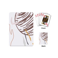 Abstract Hand Vine Lines Drawing Playing Cards Single Design (Mini)