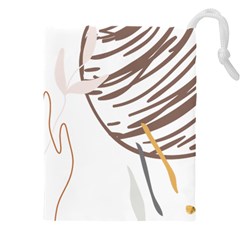 Abstract Hand Vine Lines Drawing Drawstring Pouch (4xl) by Ndabl3x