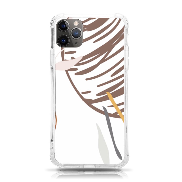 Abstract Hand Vine Lines Drawing iPhone 11 Pro Max 6.5 Inch TPU UV Print Case