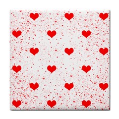 Hearts Romantic Love Valentines Tile Coaster by Ndabl3x