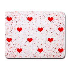 Hearts Romantic Love Valentines Small Mousepad by Ndabl3x