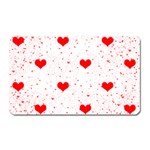 Hearts Romantic Love Valentines Magnet (Rectangular) Front