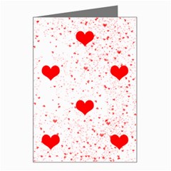 Hearts Romantic Love Valentines Greeting Card by Ndabl3x