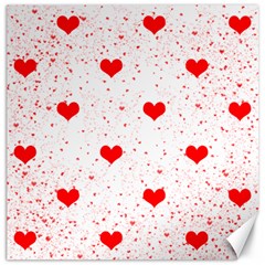 Hearts Romantic Love Valentines Canvas 20  X 20  by Ndabl3x