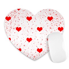 Hearts Romantic Love Valentines Heart Mousepad by Ndabl3x