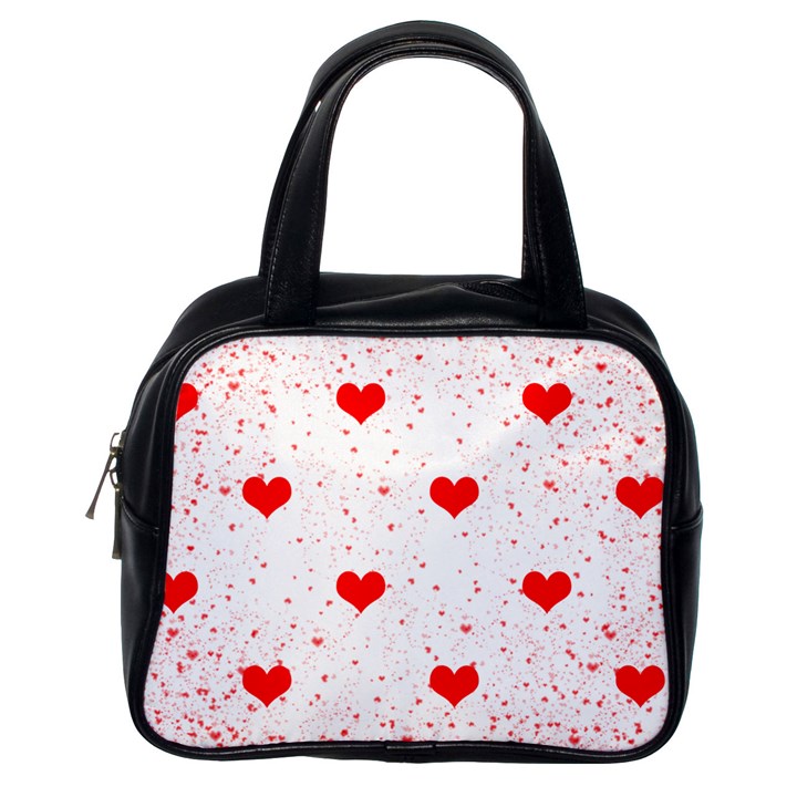 Hearts Romantic Love Valentines Classic Handbag (One Side)