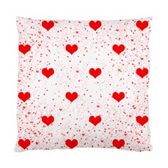 Hearts Romantic Love Valentines Standard Cushion Case (two Sides) by Ndabl3x