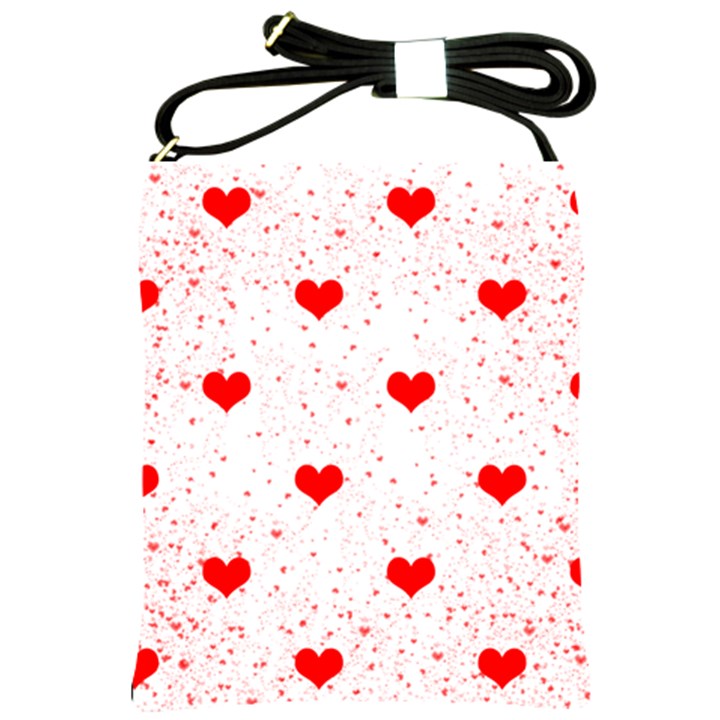 Hearts Romantic Love Valentines Shoulder Sling Bag