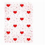 Hearts Romantic Love Valentines Small Garden Flag (Two Sides) Front