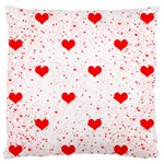 Hearts Romantic Love Valentines Standard Premium Plush Fleece Cushion Case (Two Sides) Front