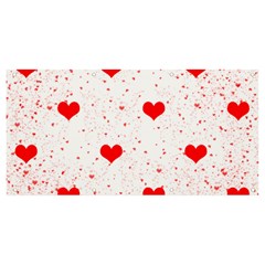 Hearts Romantic Love Valentines Banner And Sign 8  X 4  by Ndabl3x