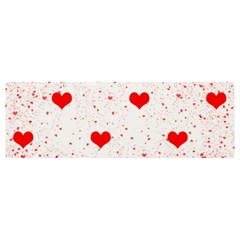 Hearts Romantic Love Valentines Banner And Sign 12  X 4  by Ndabl3x