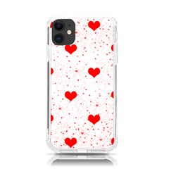 Hearts Romantic Love Valentines Iphone 11 Tpu Uv Print Case by Ndabl3x