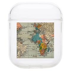 Vintage World Map Soft Tpu Airpods 1/2 Case by Ndabl3x