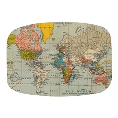 Vintage World Map Mini Square Pill Box by Ndabl3x