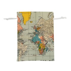 Vintage World Map Lightweight Drawstring Pouch (S)