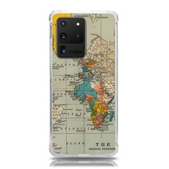 Vintage World Map Samsung Galaxy S20 Ultra 6 9 Inch Tpu Uv Case by Ndabl3x