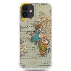 Vintage World Map iPhone 12/12 Pro TPU UV Print Case