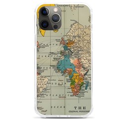 Vintage World Map iPhone 12 Pro max TPU UV Print Case