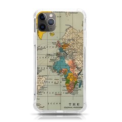 Vintage World Map Iphone 11 Pro Max 6 5 Inch Tpu Uv Print Case by Ndabl3x