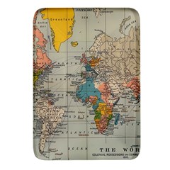 Vintage World Map Rectangular Glass Fridge Magnet (4 Pack) by Ndabl3x