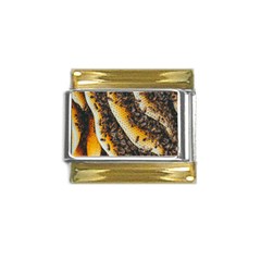 Yellow And Black Bees On Brown And Black Gold Trim Italian Charm (9mm) by Ndabl3x