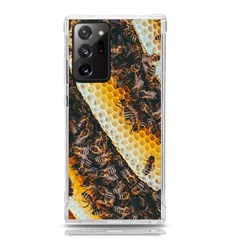 Yellow And Black Bees On Brown And Black Samsung Galaxy Note 20 Ultra Tpu Uv Case by Ndabl3x