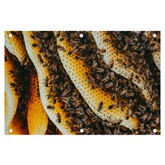 Yellow And Black Bees On Brown And Black Banner And Sign 6  X 4  by Ndabl3x