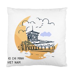 Poster Map Flag Lotus Boat Standard Cushion Case (one Side) by Grandong