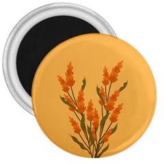 Yellow Flowers Flowers Watercolor 3  Magnets by Grandong