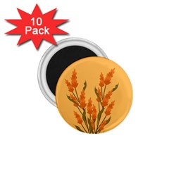 Yellow Flowers Flowers Watercolor 1 75  Magnets (10 Pack)  by Grandong