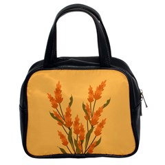 Yellow Flowers Flowers Watercolor Classic Handbag (two Sides) by Grandong