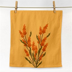 Yellow Flowers Flowers Watercolor Face Towel by Grandong