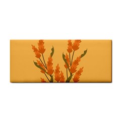 Yellow Flowers Flowers Watercolor Hand Towel by Grandong