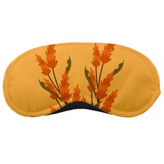 Yellow Flowers Flowers Watercolor Sleep Mask by Grandong